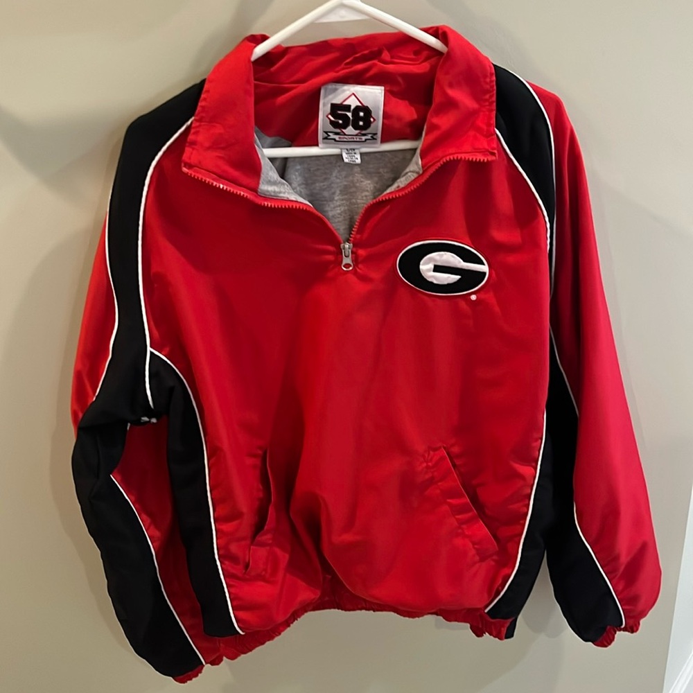 GUC Georgia Bulldog zip pullover, lined, size small